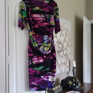 Multi color stretch dress